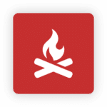 Bush fire protection icon