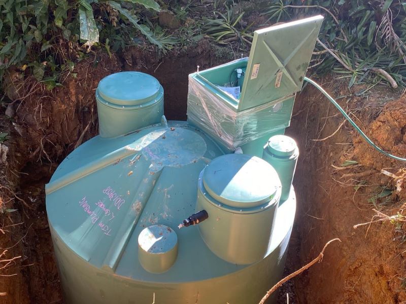 Zen Plumbing installing septic system