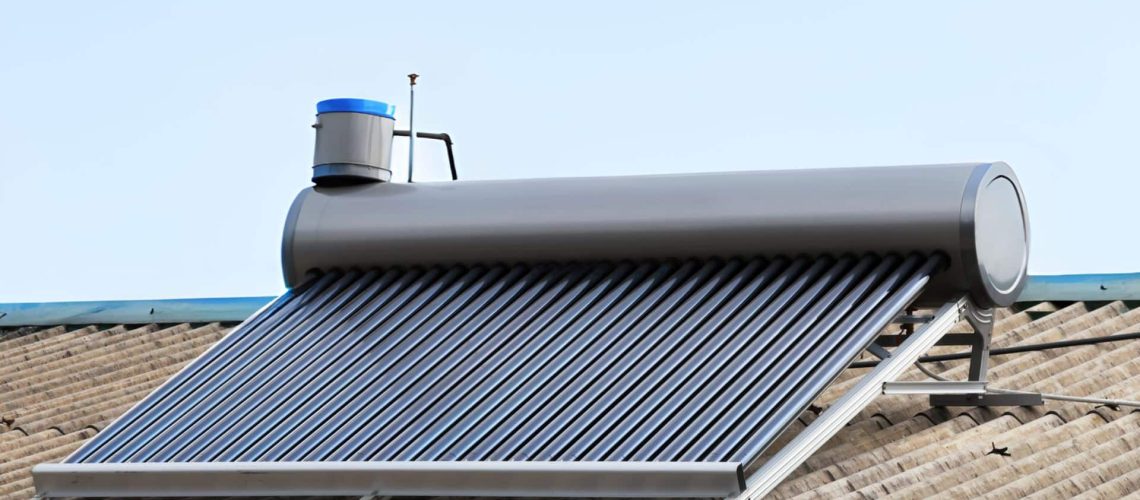 solar hot water system on roof top. Plumbers in Mullumbimby